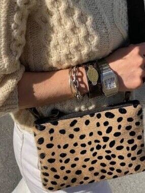 EXCELLENT PARKER THATCH BABY LEE BAG - BEAR HAIRCALF